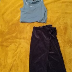 Retro skirt and tank top